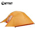 2,4 kg de montanhismo laranja trekking dupla tenda